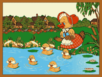 детский Уточки 034, высота ворса 8 мм