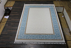 Ковер HUNKAR D6517A TURKUAZ / BEYAZ