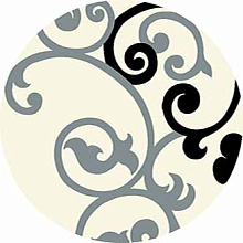 Ковер SUNRISE 2 V805 BONE-BLACK Круг