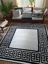 ручной работы МЕАНДР white and black