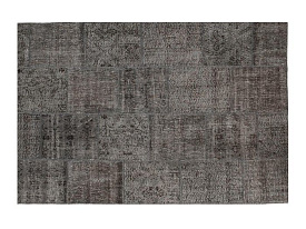 Шерстяной винтажный ковер пэчворк R-6165