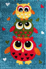 Детский ковер фризе Смешные Совы Fantasy 12007-140