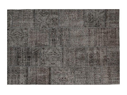 Шерстяной винтажный ковер пэчворк R-6165