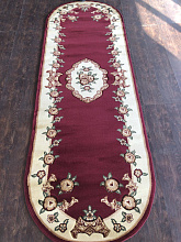 Ковер PACIFIC CARVING 0037 BORDEAUX / CREAM Овал