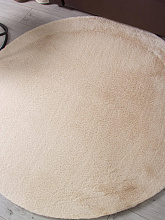 Ковер из искусственного меха RABBIT LUXE PX2001 L.BEIGE Круг