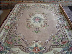 ручной работы ФЛОРА 510 акрил бежевый ОВАЛ