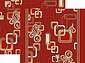 принт обр 8-ми цветное полотно p1594c4p 45