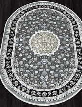 Ковер MIRAY O1467 090 BLACK Овал