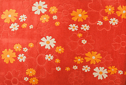 Ковер VALENCIA terra Цветы ОВАЛ 