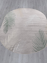 Ковер LIMAN-A F167 GRAY-D.GREEN Овал