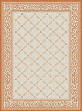 Ковер- циновка COTTAGE 1502 8Z01 terra/wool