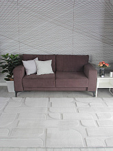 Ковер из искусственного меха RABBIT CARVING PX4001 GREY / GREY