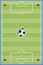 Детский развивающий ковер PTT Sorona Футбол Soccer 40624