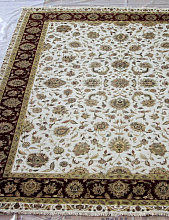 Индия шерсть шелк 14x14 SE-2006 BEIGE / RED