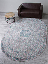 Ковер PALERMO F294 GRAY Овал