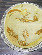Ковер 90 LINE WOOLEN HANDK-KNOTTED SHD-113 BEIGE Овал