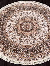Ковер SHAHREZA D206 CREAM-BROWN Круг