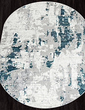 Ковер PALERMO-A F285 GRAY Овал