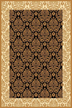 Ковер IZMIR D716 BLACK-YELLOW 2