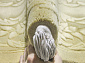 90 LINE WOOLEN HANDK-KNOTTED SHD-6 CREAM Овал