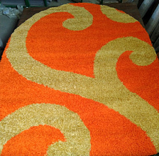 Ковер KEOPS SHAGGY B7651B ORANJ / ORANJ Овал