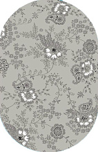 Ковер Графит 30760-55 ОВАЛ 