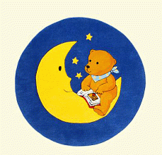 Ковер детский  ручной работы  Der Mondbar 1337-01 круг