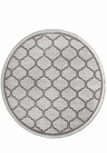 Ковер SARDES TRUVA 08422G GREY / GREY Круг