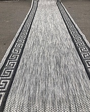 Ковровая дорожка циновка VEGAS S002 GRAY-BLACK