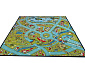 Детский развивающий ковер Городок с дорогами PTT Sorona Веселая деревушка  