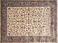 Kashan 10-60  Cream Blue