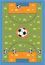 Детский ковер Футбольное поле  зеленый