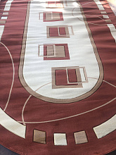 Ковер PACIFIC CARVING 395 RED / CREAM Овал