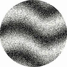 Ковер SHAGGY ULTRA s601 BONE-BLACK Круг