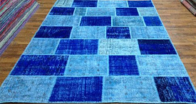 винтажный ручной работы Vintage Look at Me Cubes blue