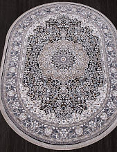 Ковер CASABLANKA 9734A BLACK / BLACK Овал