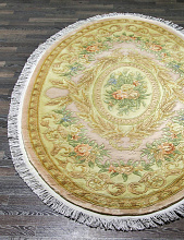 90 LINE WOOLEN HANDK-KNOTTED A-112 PEACHY Овал