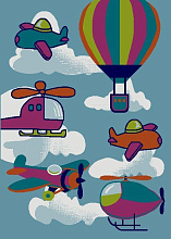 Детский ковер Sonic Kids Воздушный флот 5995 IA1 L