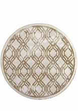 Ковер SARDES TRUVA 08423A BEIGE / BEIGE Круг