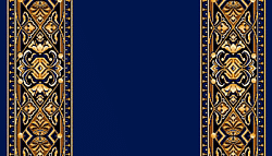 Ковровая дорожка полушерстяная KREMLEVKA blue