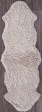 Ковер Овчина Sheepskin Sheepskin 55x190 темно бежевый