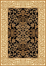 Ковер IZMIR D469 BLACK-YELLOW 3