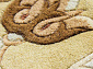 90 LINE WOOLEN HANDK-KNOTTED SHD-3 BEIGE-RED
