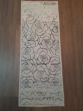 Ковер с цветами Deco Deco - 004 серебро