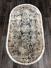 Ковер DOKU 9338B GREY / BROWN Овал