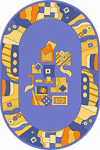 Ковер FORTUNE FULYA BLUE Овал