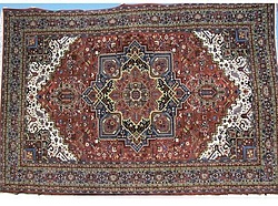 Ковер дагестанский Хериз brown kant