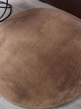 Ковер из искусственного меха RABBIT LUXE PX2001 CAMEL Круг