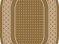 Ковер-циновка NOVARO 903-10 ОВАЛ