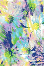 Ковер детский с цветами FUNKY TOP MAG azure 